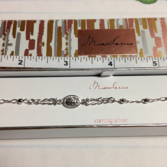 Mia Sarine Sterling Silver Religious Bracelet - Picture 5 of 8